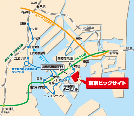 地図：東京ビッグサイト