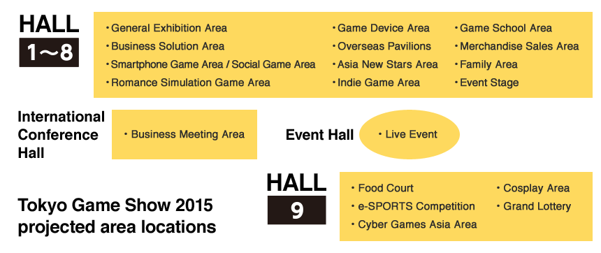 TGS 2015 will be held in Hall 1-9
