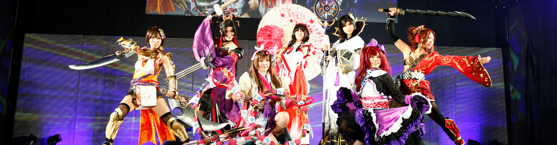 Japanese cosplayers Tokyo Game Show TGS 2019 Japan cosplay